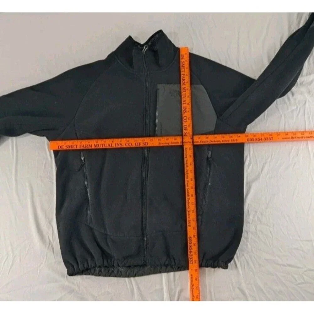 The North Face Black Sweater Jacket Mens XL Extra Large Faux Fur Long Sleeve